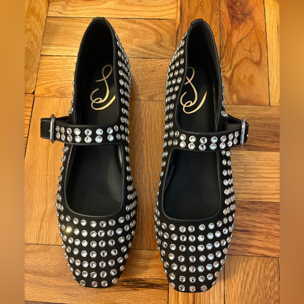 NEW Sam Edelman Black Studded Flats